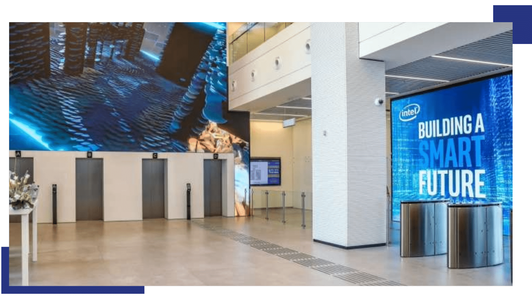 Intel digital signage smart office