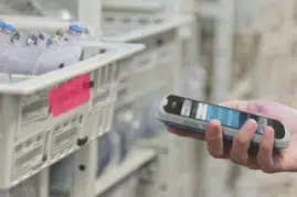 Téléphone géré via une solution MDM dans un hopital